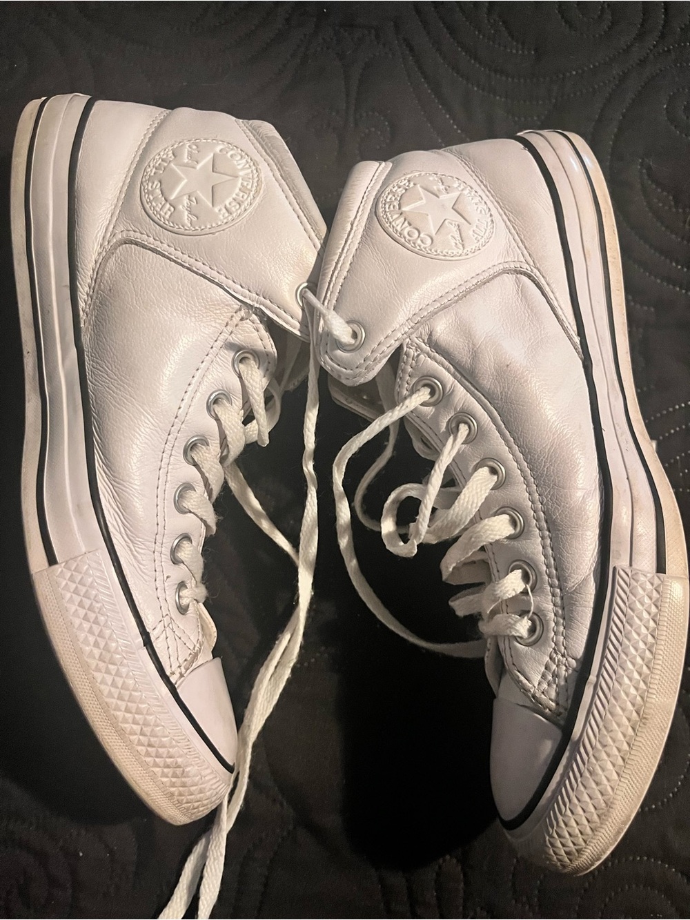 Converse White Low-Top Canvas Sneaker (Inner Label View) - Picture 3 of 5